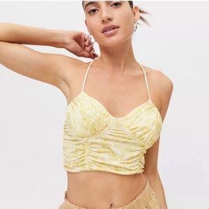 Urban Outfitters Out From Under Girl Crush Ruched Floral Printed Bra Top